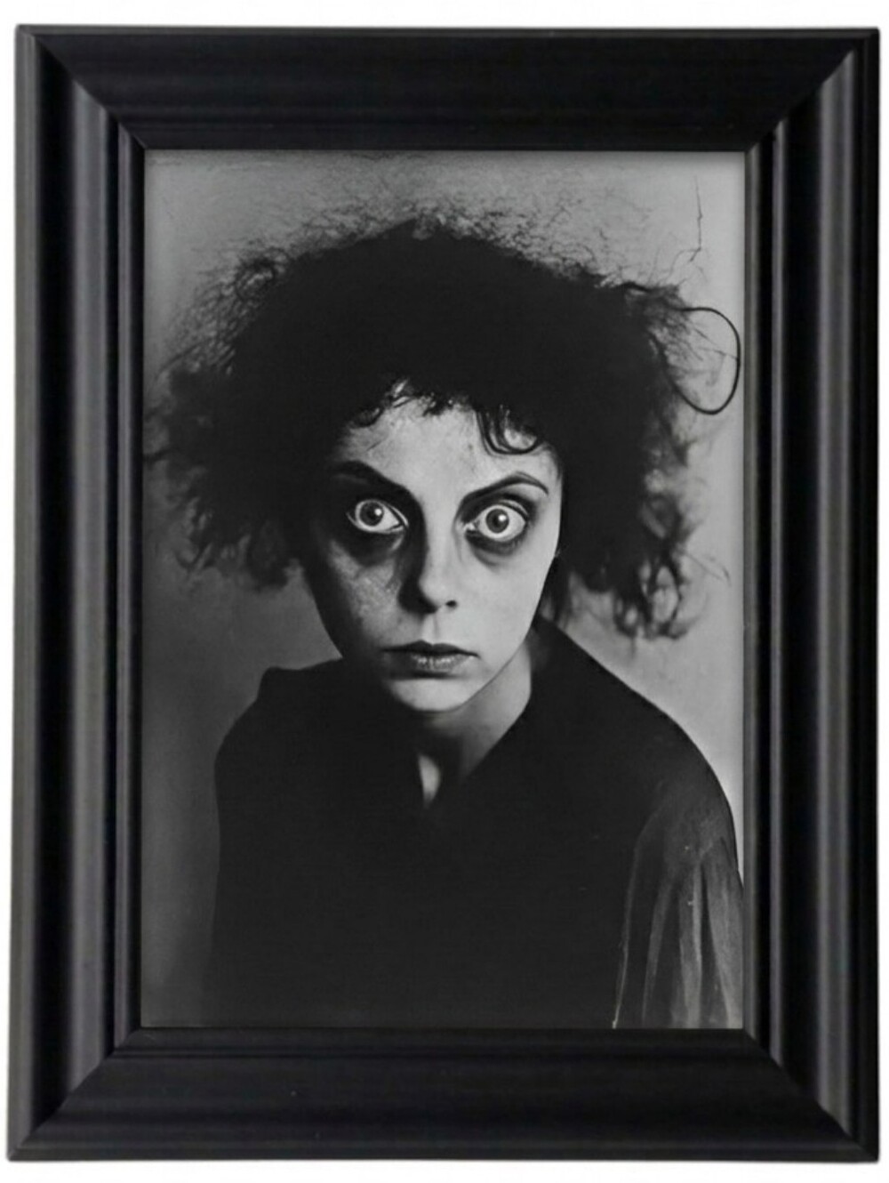 Creepie Girl Paranormal Oddity Victorian Creepy Ghostly Oddity Framed Werid